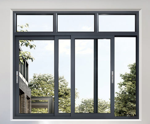 Tempered Laminated Aluminum Sliding Window with Double Tempered Glass and Stainless Steel Hardware 10 Years Warranty