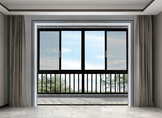 Customizable Size Aluminum Sliding Window with Multi-point Locking and 10 Years Warranty