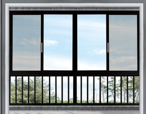 Customizable Size Aluminum Sliding Window with Multi-point Locking and 10 Years Warranty