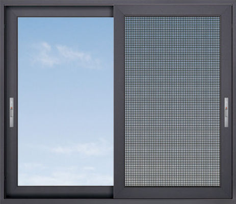 Thermal Insulation Aluminum Sliding Window with 10-Year Warranty and Stainless Steel Hardware