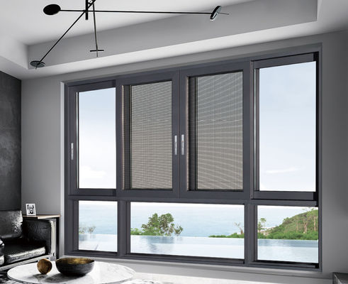 Modern Design Aluminum Sliding Window with Stainless Steel Hardware and 10 Year Warranty