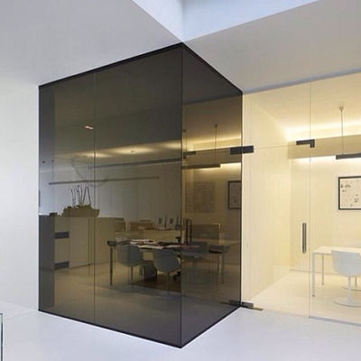 Customized Size Powder Coated Aluminum Frame Glass Partition Wall with Fluorocarbon Spraying