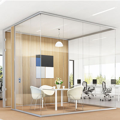 Sleek Design Aluminum Frame Glass Partition Wall with 10 Years Warranty for Office and Home