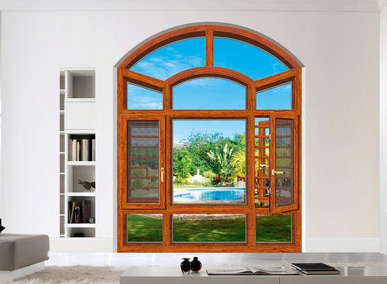 Powder Coated Aluminium Tilt And Turn Window With Insect Protection And Energy-Saving Glass