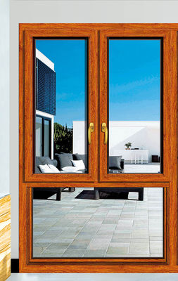 Powder Coating Aluminum Tilt Turn Windows With Heat Resistant And Soundproof