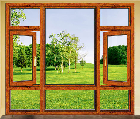 Powder Coating Aluminum Tilt Turn Windows With Heat Resistant And Soundproof