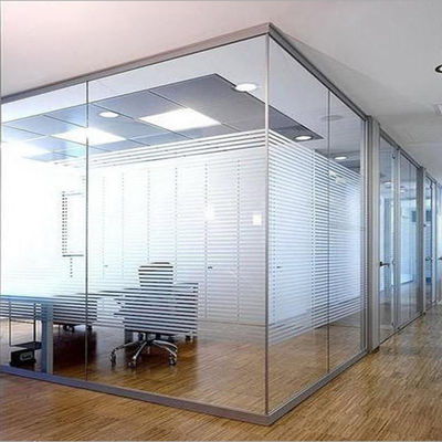 Modern Design Safety Frameless Glass Office Walls Soundproof Laminated Glass