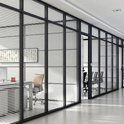 Customized Office Glass Office Partitions Space Saving Frosted Glass Partition