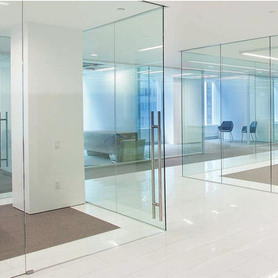 Heavy Duty Glass Partition Wall with 10-Year Warranty Custom Sizes and High Security Standard