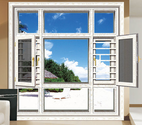 Adjustable Sunscreen Aluminium Tilt And Turn Windows Weather Resistant