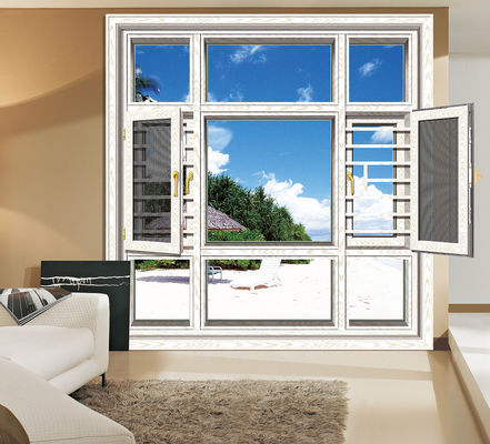 Adjustable Sunscreen Aluminium Tilt And Turn Windows Weather Resistant