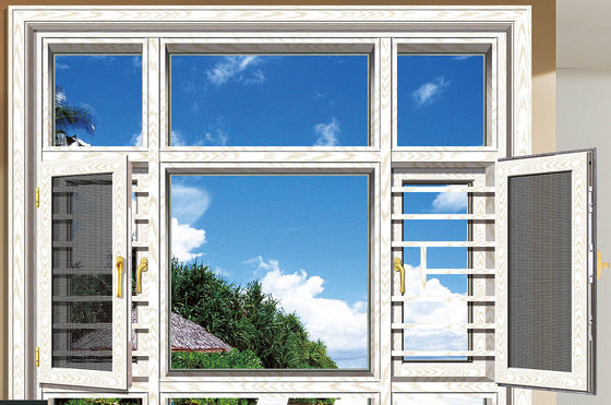 Adjustable Sunscreen Aluminium Tilt And Turn Windows Weather Resistant