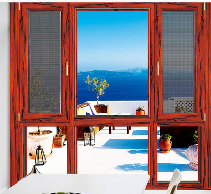 Wind Resistance Tilt Turn Aluminium Windows Adjustable With Double Glazed