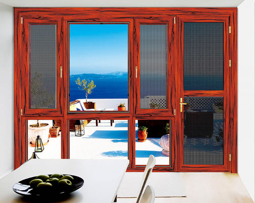 Wind Resistance Tilt Turn Aluminium Windows Adjustable With Double Glazed
