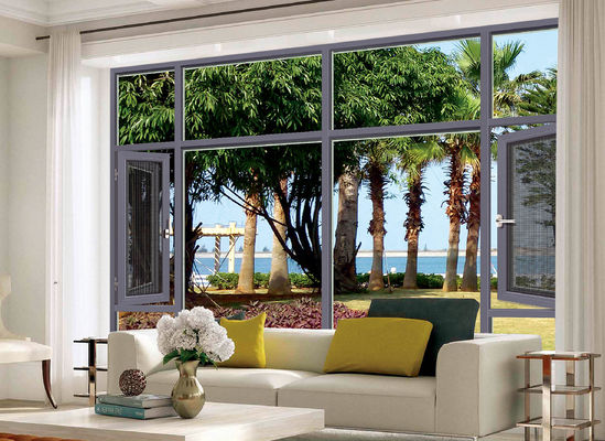 Weather Resistant Tilt Turn Aluminium Windows With Safety Protection