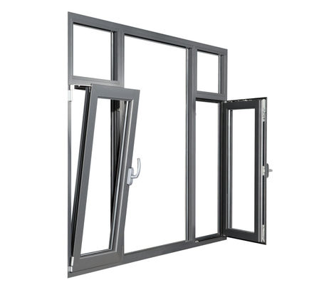 Customizable Aluminium Tilt And Turn Windows With 10 Years Warranty Insulated Glass And Thermal Break System