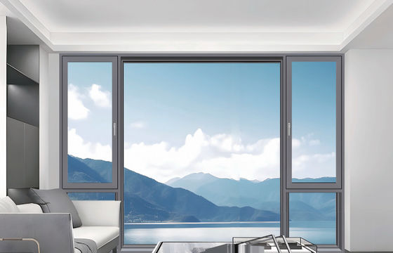 Customizable Aluminium Tilt And Turn Windows With 10 Years Warranty Insulated Glass And Thermal Break System