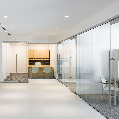 Soundproof Frosted Glass Partition Wall with 8mm, 10mm, 12mm, 5+5mm, 6+6mm Glass and 10 Years Warranty