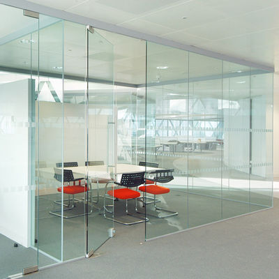 Soundproof Frosted Glass Partition Wall with 8mm, 10mm, 12mm, 5+5mm, 6+6mm Glass and 10 Years Warranty