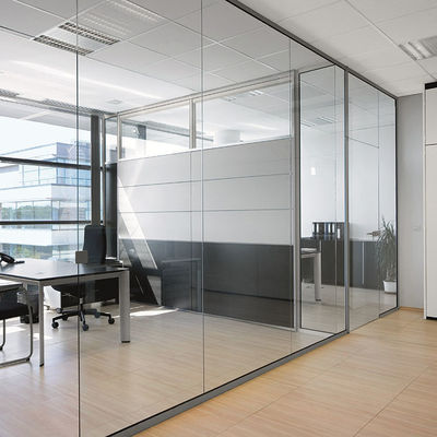 Commercial Safety Internal Glass Partition Office Sound Proof Glass Partition