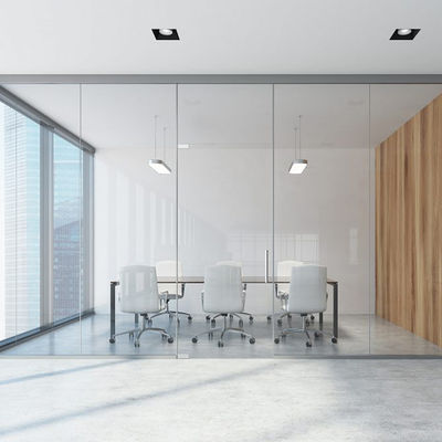 Flexible Glass Partition Wall Aluminum Frame Soundproof Office Partitions
