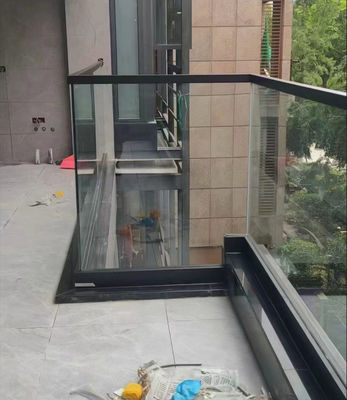 Versatile Aluminum U Channel Glass Railing Indoor Aluminum Glass Balustrade