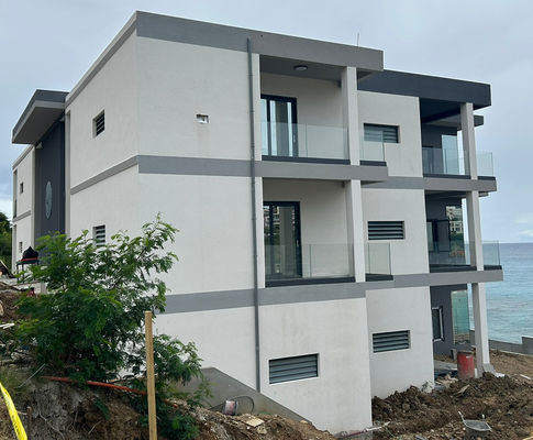 Black Aluminum U Channel Glass Railing with 12mm Tempered Glass and More than 5 Years Warranty