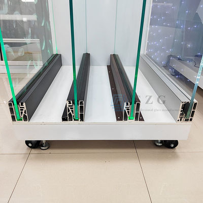 Black Aluminum U Channel Glass Railing with 12mm Tempered Glass and More than 5 Years Warranty