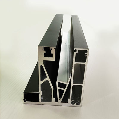 Modern Aluminum U Channel Glass Railing Customized Frameless Glass Balcony Railing