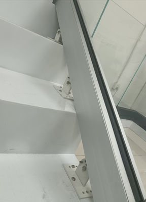 Customizable 12mm Aluminum U Channel Glass Railing 304 SS Handrail Frameless Glass Balustrade