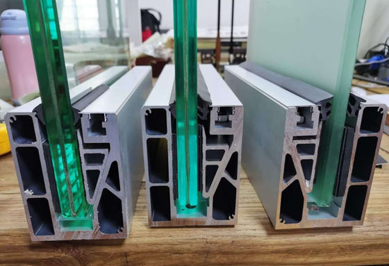 Customized Frameless Glass Balustrade 8mm, 10mm, 12mm Aluminium U Channel System