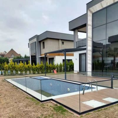 Modern Design Glass Fence Balcony Handrail U Channel Glass Railing For Indoor Outdoor