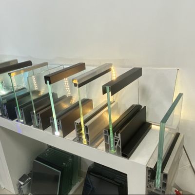 Morden Glass Railing 8+8mm Laminated Tempered Glass Aluminum U Channel Glass Railing