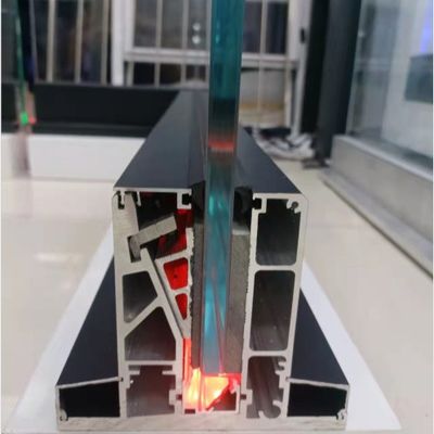Open View Frameless Glass Railing Balcony Balustrade Glass U Channel With LED Lights