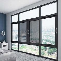 Insulation Type Double-glazed Tempered Glass Sliding Window For Wind Rain Resistance Performance