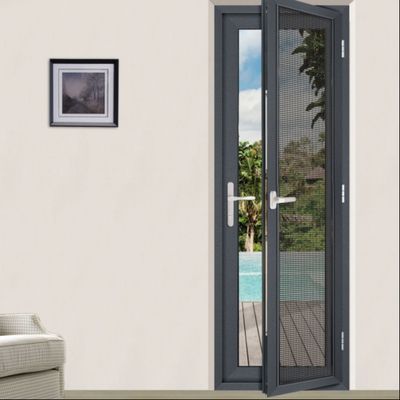 Aluminium Double Glass Swing Door Store Front Aluminium Double Hinged Doors