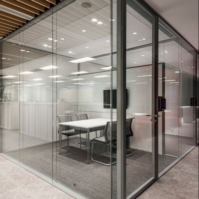 Aluminium Double Glass Swing Door Store Front Aluminium Double Hinged Doors