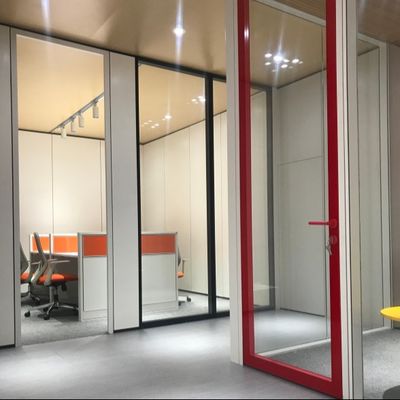 Aluminium Double Glass Swing Door Store Front Aluminium Double Hinged Doors
