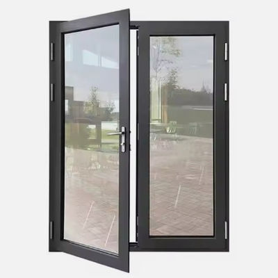 Sturdy Design Windproof Metal Swing Door for Hotel Corridors Powder Coated Surface Finishing and Insect Screen Included