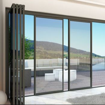 24 Hour Online Support Aluminum Sliding Door with Powder Coated Aluminum Alloy Tempered Glass Stainless Steel