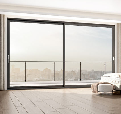 Customizable Aluminum Sliding Door Sliding Opening Method and 1.2mm-2.2mm Frame Thickness for Custom Needs