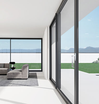 Customizable Aluminum Sliding Door Sliding Opening Method and 1.2mm-2.2mm Frame Thickness for Custom Needs