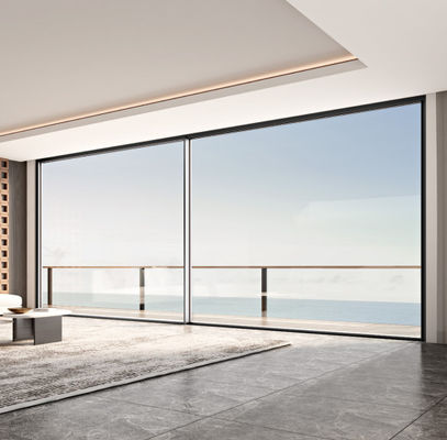 Customizable Aluminum Sliding Door Sliding Opening Method and 1.2mm-2.2mm Frame Thickness for Custom Needs