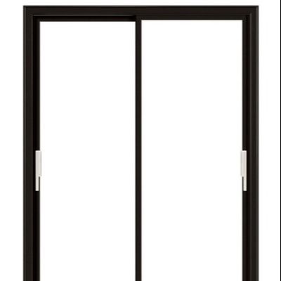 Large Modern Internal Lockable Accordion Black Sliding Glass Door Customized Double Glass Doors