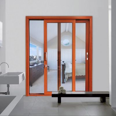 Long-lasting Aluminum Sliding Door for Oil Fume Prevention 50 Years Life Span and High Energy Efficiency