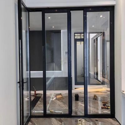 Slimline Aluminium Bifold Doors Indoor Balcony Foldable Sliding Design Bi-Fold Aluminum Glass Door