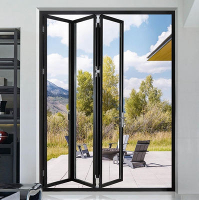 Waterproof Aluminum Folding Door with High Energy Efficiency and Low Maintenance
