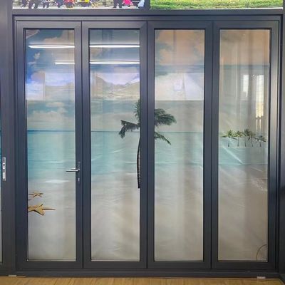 Waterproof Aluminum Folding Door with High Energy Efficiency and Low Maintenance