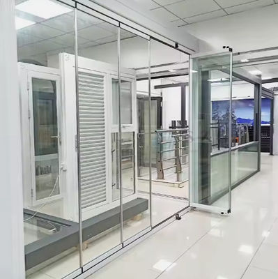 Frameless Glass Folding Door Interior Shop Black Folding Patio Doors Aluminium Bifold Doors White