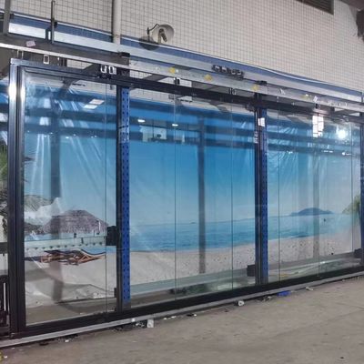 Secure Locking Mechanism Aluminum Folding Glass Doors in Silver/White/Black/Customized for Educational Institutions